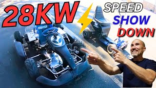 Crazy Electric Go Kart VS gas powered Mobility chair