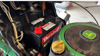 How to Replace a Battery in a Riding Lawnmower.