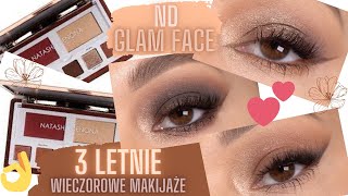 Natasha DENONA GLAM Face palette DARK || 3 letnie wieczorowe makijaże ✨❤️😍