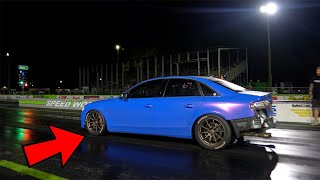 I PUT 4 HOOSIER DRAG RADIALS ON MY AWD AUDI S4 & TOOK IT TO THE DRAG STRIP...