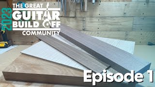 Stratocaster Build Ep 1 : Design & Wood Selection for The #ggbo2023