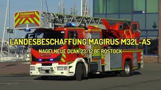 [NEUFAHRZEUG ⭐️]  🚒 NAGELNEUE DLAK 23/12 BERUFSFEUERWEHR ROSTOCK WACHE 3