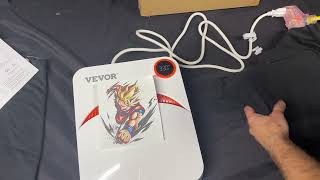 Review and How to use VEVOR Portable Heat Press Machine (T-Shirts/Pillows/Bags/HTV Vinyl Projects)