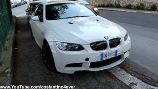 Crashed White BMW M3