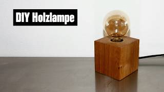 DIY Holzlampe