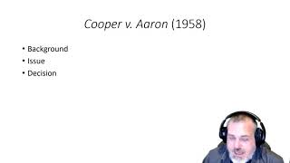 POLS 3321: Cooper v. Aaron (1958)