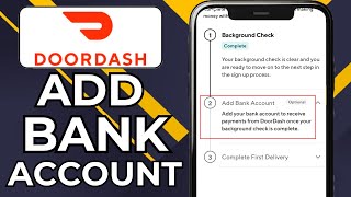 HOW TO ADD BANK ACCOUNT TO DOORDASH (2024)