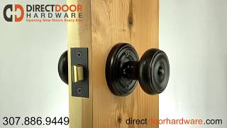 Emtek Waverly Knob with Regular Rosette in Oil Rubbed Bronze