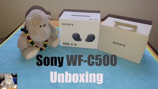 Sony WF-C500 Truly Wireless In Ear Bluetooth Earbud Unboxing