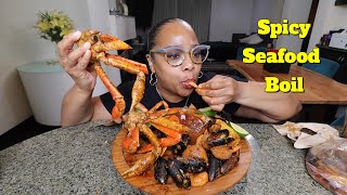 SEAFOOD BOIL DRENCHED IN SPICY SAUCE MUKBANG + HOW MUCH TO CHARGE FOR MY WEDDING