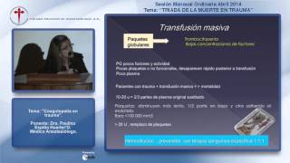 Coagulopatía en trauma - Dra. Paulina Espitia Huerter'O