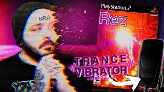 Rez on PlayStation 2 with Trance Vibrator!