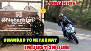 Dhanbad to Naterhat 🙂 Unstoppable Ride 😰 R15M  long ride 350 KM in 2 Hour🥵 #dailyvlog #race #viral