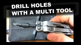 Drilling holes with multi tools