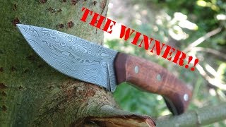 Damascus knife giveaway WINNER !!!