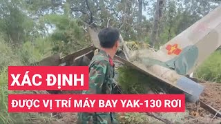 Đã xác định được vị trí máy bay Yak-130 rơi, lực lượng chức năng tiếp cận hiện trường