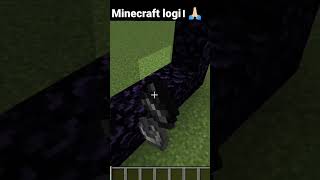 Logic in Minecraft 🙏🏻😈 #minecraft #ytshorts #shortfeed