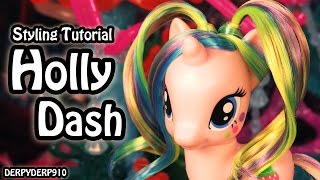 My Little Pony:  Holly Dash Pigtails Hair Styling Tutorial MLP