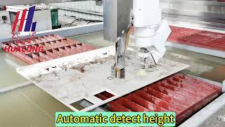 HUALONG  machinery Countertops manufacturer kitchen work surface water jet stone cutting machine