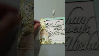 Laser Cut Wooden Marriage Invitation Card With Floral Design | Jimit Card | 2113PNReel