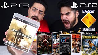 جزء الثاني استعراض مكتبة الالعابي الاقراص على بلاستيشن 2 & 3 تحشيش PlayStation 2 & 3