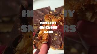 HEALTHY SNICKERS BARS 😱 Better than store-bought! Raw & Vegan ❤️‍🔥 #shorts