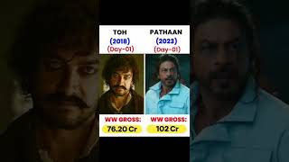 Thugs of hindustan vs pathaan movie day1 worldwide collection 106Cr || #shorts #bollywood