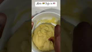 Make Ghanaian Fufu Without Mortar & Pestle🇬🇭🇺🇸 #africa #ghana #food #ghanafood