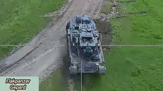 Flakpanzer Gepard vs Lancet kamikaze drone