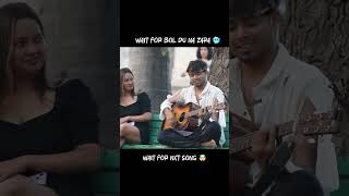 Beggar Singing & Impressing Cute Girl By Singing | Wait For Girl Reaction #shorts #singing #singer