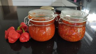 How I Make My Easy & Tasty Scotch Bonnet Salsa, Hot Sauce & Pepper Paste. 5 ingredients. 3 uses.