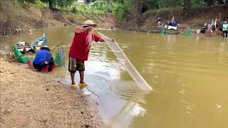 Fisherman Cast Net Fishing Real Life Amazing Fishing At Countryside.(Episode 107)