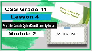 CSS Gr11 Q1 Lesson 4 Parts of the Computer System Case and Internal System Unit