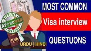 Most Common Visa Interview Questions #visainterview #embassyinterview #visitvisa