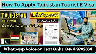 How To Get Tajikistan Tourist E Visa Online | Step By Step Apply Tajikistan Visa Online