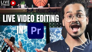 LIVE PODCAST EDITING | PREMIERE PRO Live Stream | Sensei is live