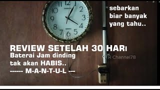 REVIEW setelah 30 hari hasil jam dinding modifikasi TAK AKAN HABIS BETERAINYA