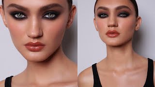 Matte Black And Brown Smokey Eye Makeup | Hung Vanngo