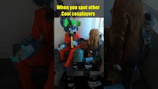 Interactions between cosplayers can be hectic 😅 #fursuiters #cosplaycostume #cosplayoutfit #funny