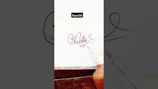 Calligraphy Signature | Keerthi | sk cursive art