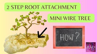 How to Secure a Wire Bonsai Tree to Base or Rock, 2 Steps