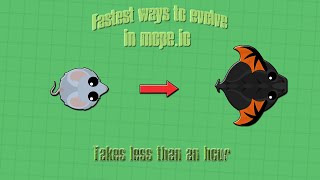 FASTEST WAYS TO EVOLVE IN MOPE.IO - GET BD IN LESS THAN AN HOUR