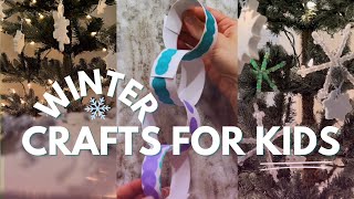 Winter crafts to keep your toddlers busy // HOLIDAY HOMEMAKING S1