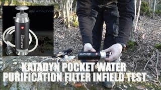 Katadyn Pocket Water Purification Filter Infield Test/Review