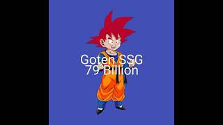 Goten vs Trunks power level