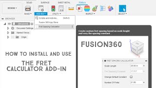 How to Install and Use the Fusion360 Fret Calculator