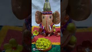 Lord Ganesha's clay idol #shorts #ytshorts #viralvideo #clayart