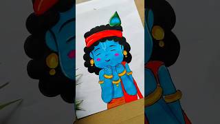 Cute shri krishna drawing 😍💕|| #shorts #trending #viral #shrikrishna #Radharani #viralvideo