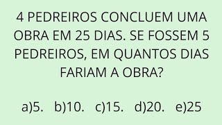 REGRA DE TRÊS. MATEMÁTICA QUESTÕES DE CONCURSOS. Ivs Matemática Exatas.