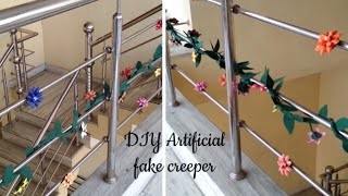 How to make artificial/fake creeper at home/ Balcony Makeover ideas part -3